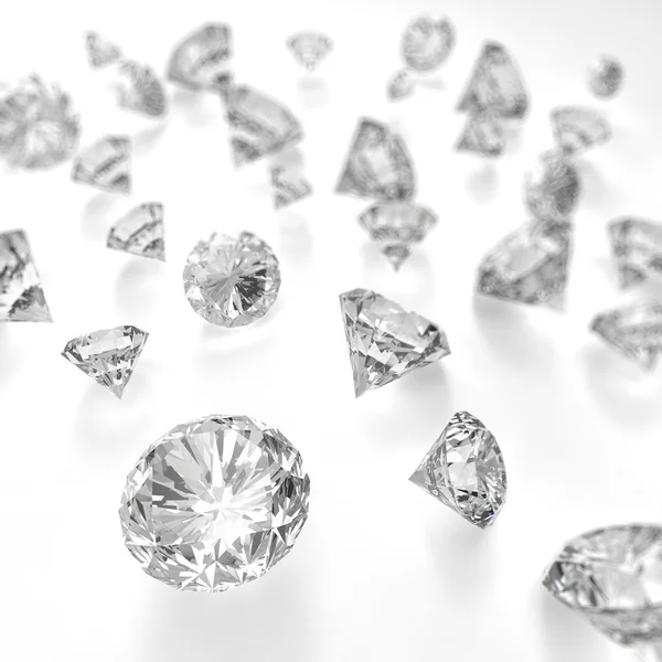 Gyémánt 3d-összetétel, mint fogalom — Stock Fotó