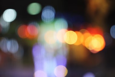 Cam zemin üzerine yansıyan soyut bulanık bokeh 