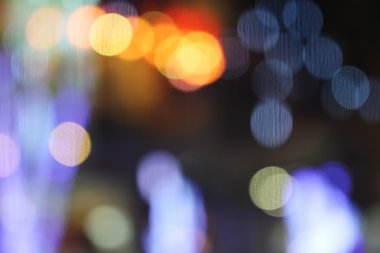 Cam zemin üzerine yansıyan soyut bulanık bokeh 