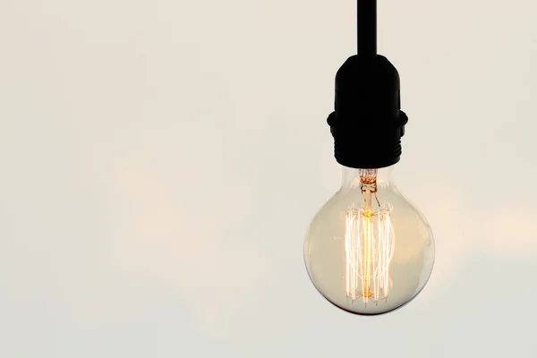 Vintage light bulb with copy space as creative concept — Stock Photo, Image