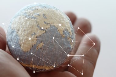 doku dünya digi ile gösterilen işadamı el yakın çekim