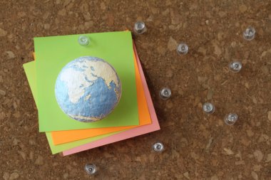 el çekilmiş doku dünya ve iğne ile sosyal ağ diyagramı ve