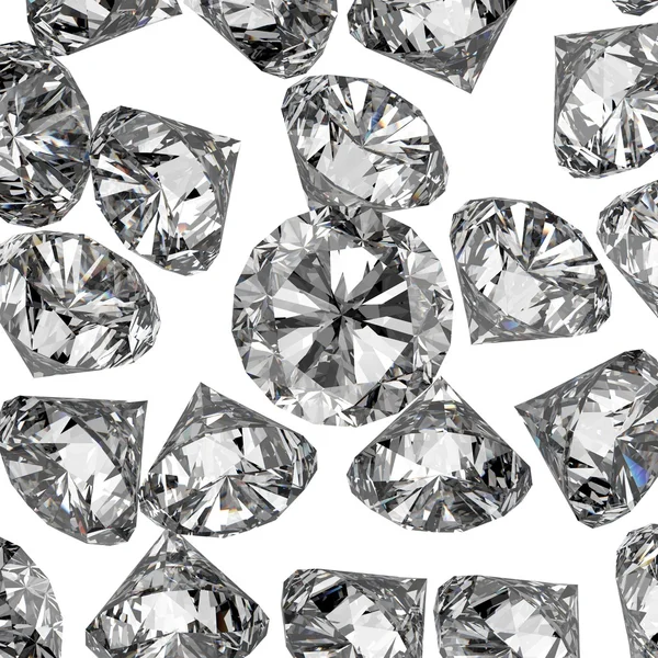 Діаманти 3d в композиції як концепція — стокове фото