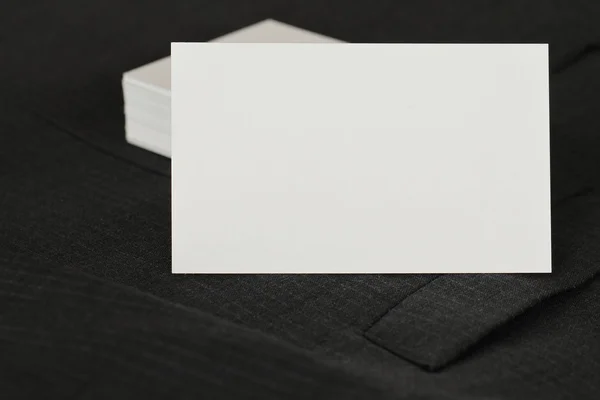 Prázdné firemní identity balíčku vizitka s tmavě šedou su — Stock fotografie