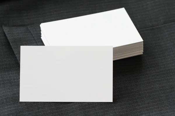 Tarjeta de visita de paquete de identidad corporativa en blanco con su gris oscuro — Foto de Stock