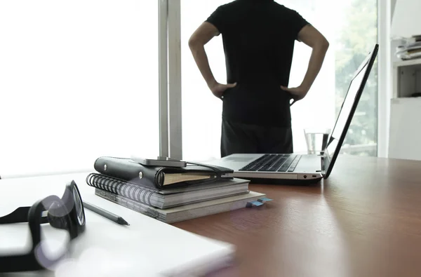 Young creative designer man working at office as concept — Stock Photo, Image