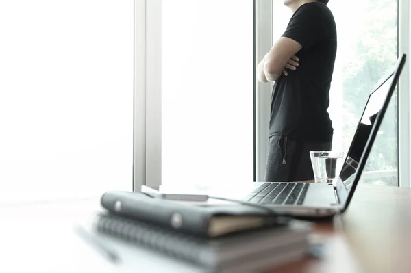 Young creative designer man working at office as concept — Stock Photo, Image