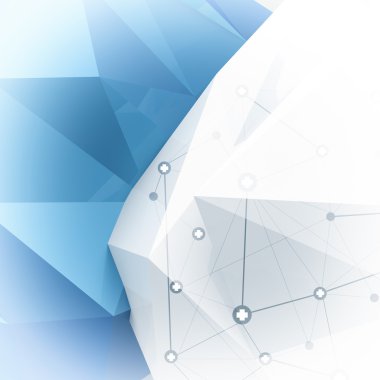 Soyut düşük Poli geometrik arka plan