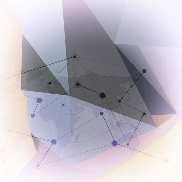 Abstrakter geometrischer Hintergrund mit geringem Poly — Stockfoto