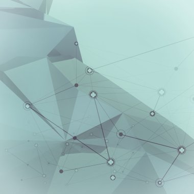 Soyut düşük Poli geometrik arka plan