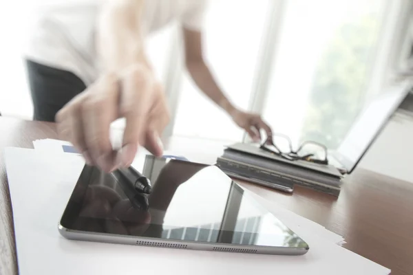 Young creative designer man working at office as concept — Stock Photo, Image