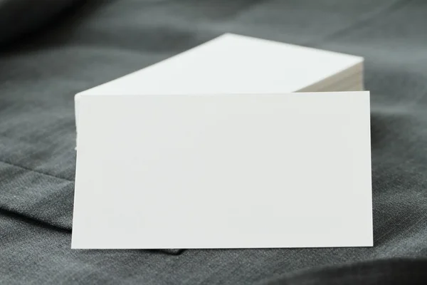 Tarjeta de visita de paquete de identidad corporativa en blanco con su gris oscuro — Foto de Stock