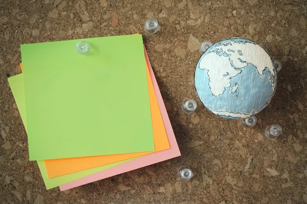 elle çizilmiş doku dünya digi diyagramda boş sosyal medya ile