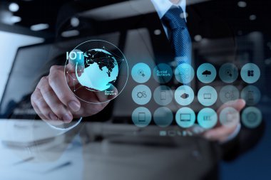 şeyler (çok) kelime di Internet gösterilen el çift pozlama
