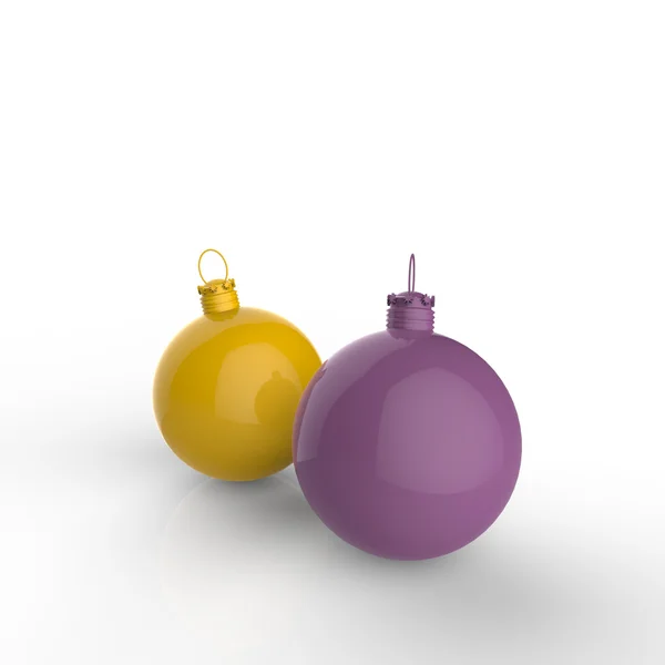 Decoratieve kerstballen — Stockfoto