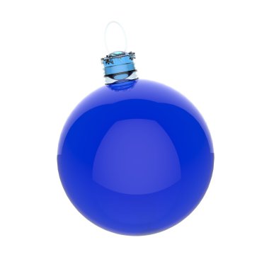 3D Noel süs beyaz arka plan üzerinde boş