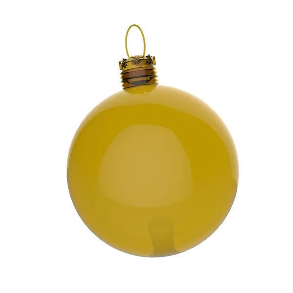 Empty 3d Christmas ornament on white background — Stock Photo, Image