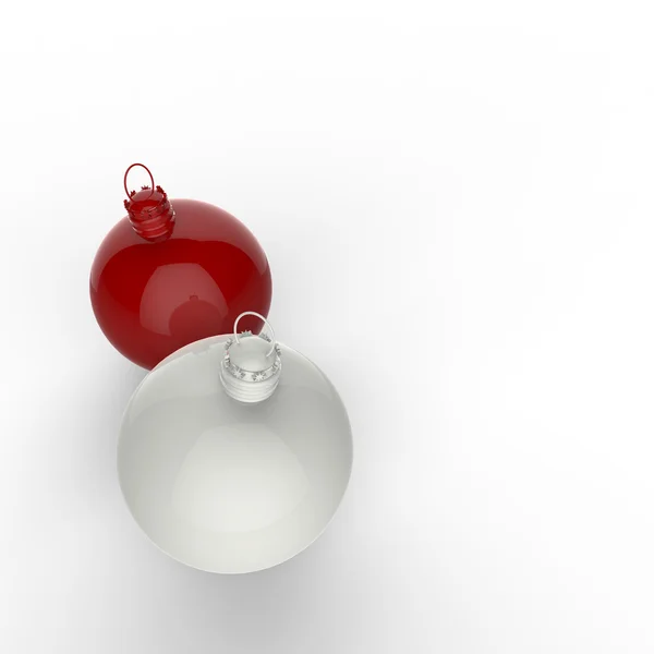 Töm 3d Christmas ornament på vit bakgrund — Stockfoto