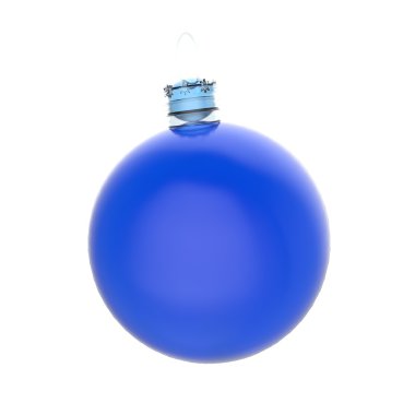 3D Noel süs beyaz arka plan üzerinde boş