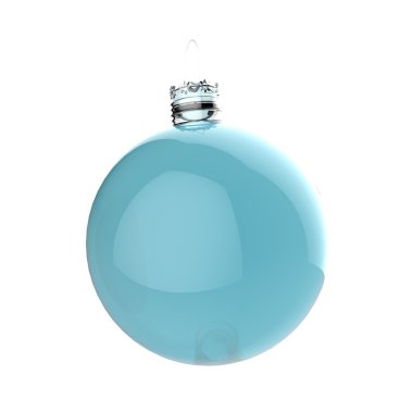 3D Noel süs beyaz arka plan üzerinde boş 