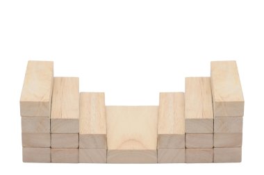 Ahşap blok merdiven için yapın