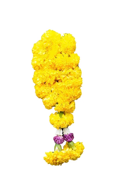 Garland pojedynczy marigold — Zdjęcie stockowe