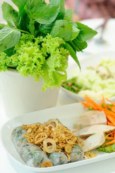 Vietnamese Spring Roll Full Set — Stock Photo, Image