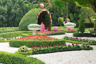 Bower ve güzel geçit, romantik yer ile güzel park