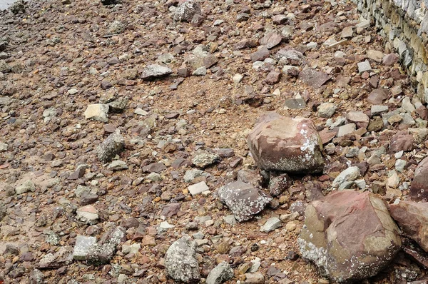 Many Rough Stones Nearly Beach — Stock Photo, Image