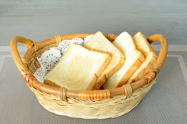 Хлібний Кошик Ротанга Сірій Наварі — стокове фото