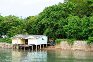 Yerel ahşap evler deniz, Tayland