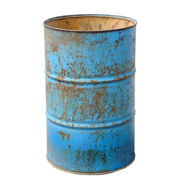 Used Old Oil Tank Clipping Path Included — Stock Photo, Image