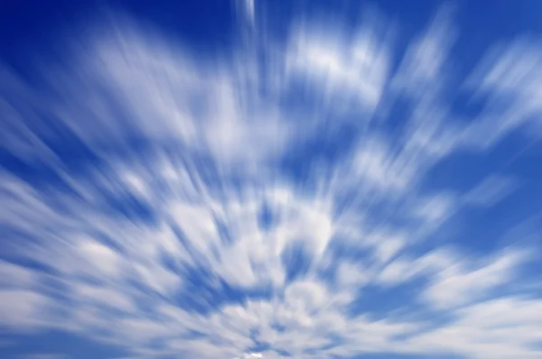 Голубое Небо Легкими Облаками Движение Лицензионные Стоковые Фото