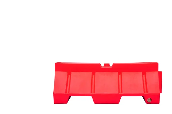 Plastic Barrier Isolated Clipping Path Included — Stock Photo, Image