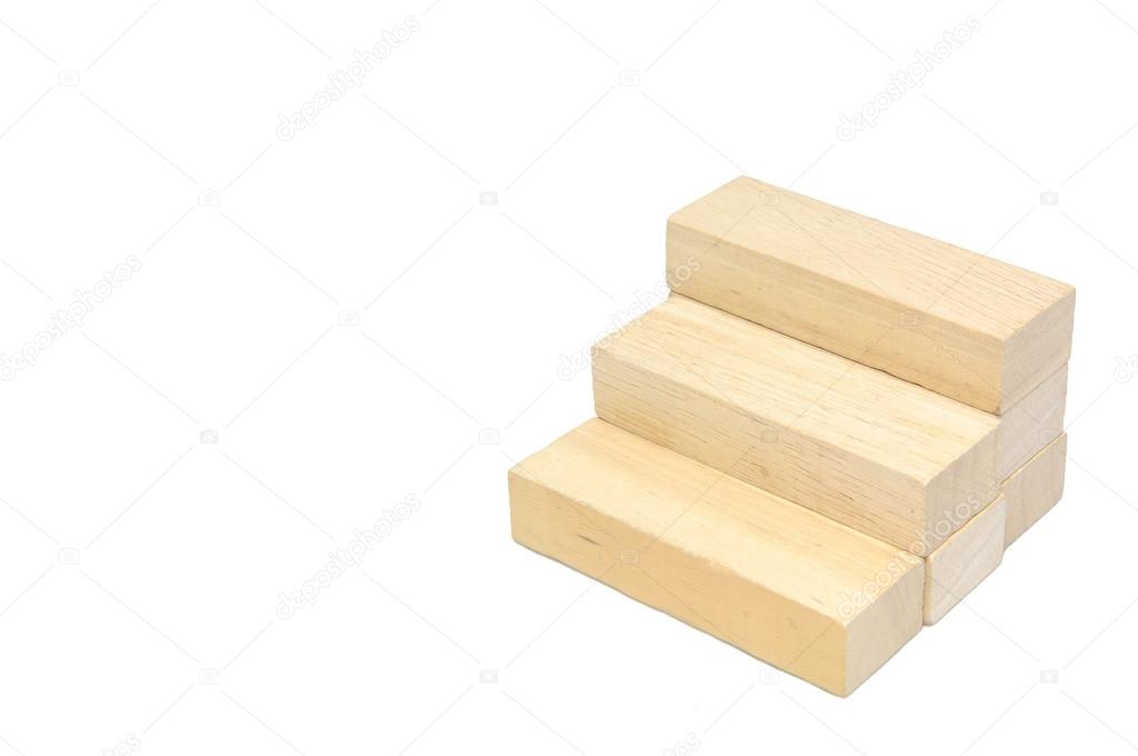 Wooden stair block