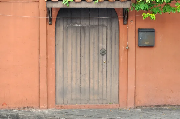 Wooden door in vintage style. — Stock Photo, Image