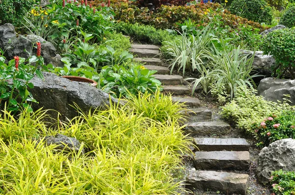 Natural stone stairs