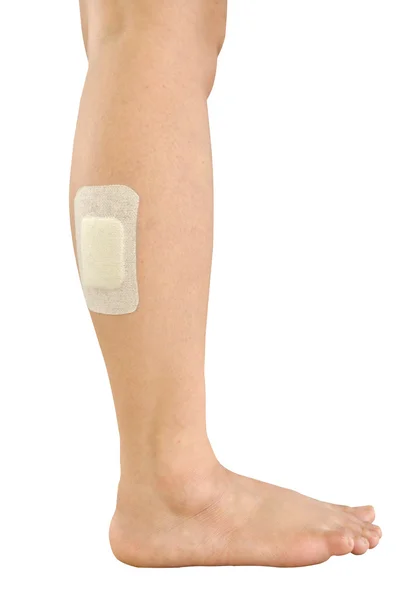 Leg with plaster — Stock Photo, Image