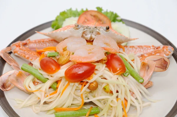 Thaise papaya-salade — Stockfoto