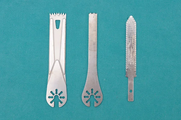 Surgery oscillating saw blades — Stock Photo, Image
