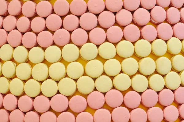 Vele macarons regelen — Stockfoto