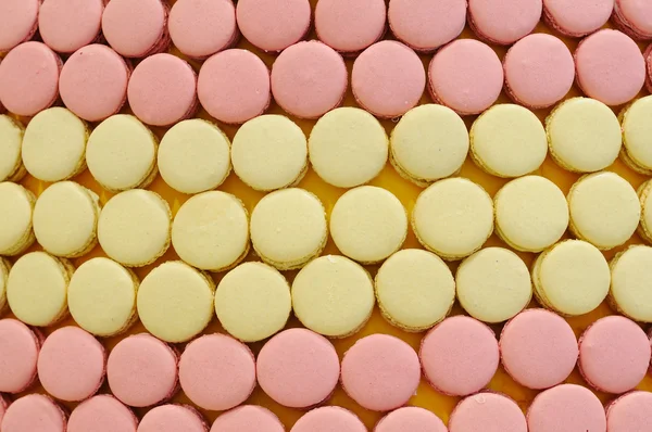 Vele macarons regelen — Stockfoto