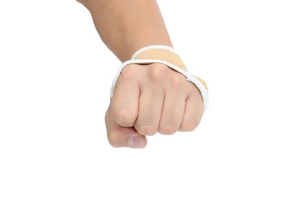 Man hand with wrist-support protection — Stock Photo, Image