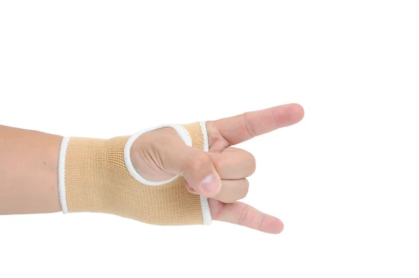 Ember kéz, csukló-támogatás védelem — Stock Fotó