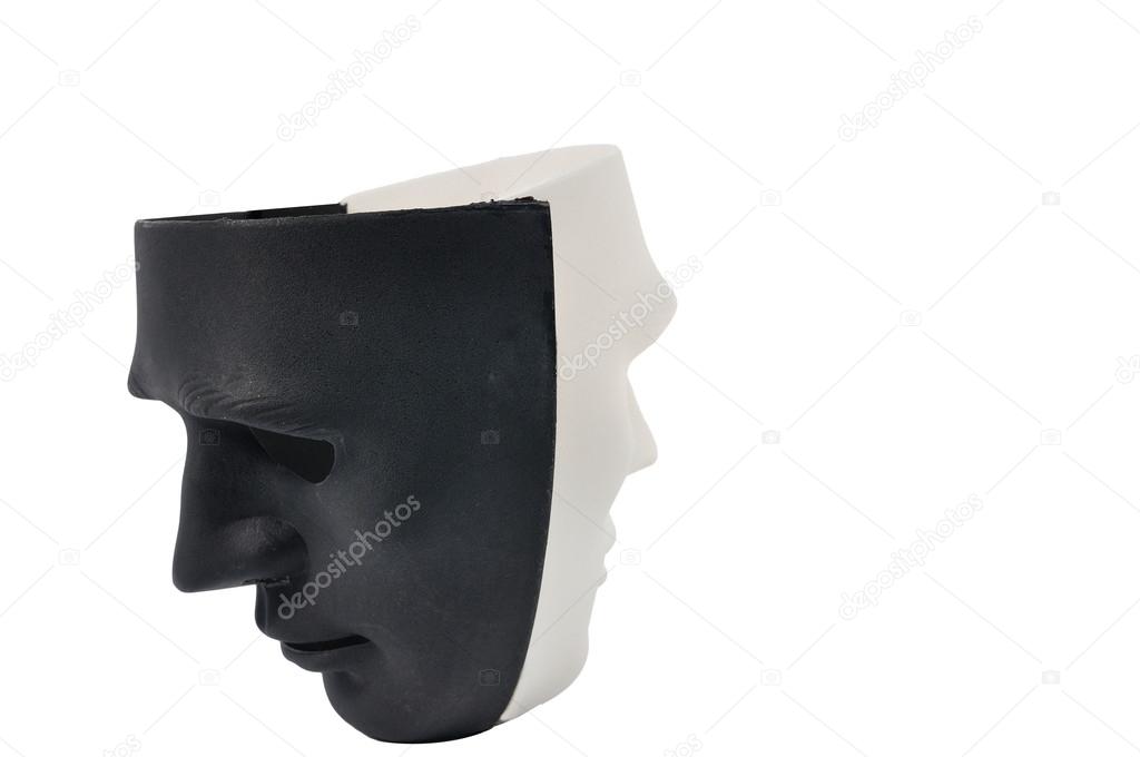 Black and white masks l human behavior Stock Photo by ©ekarina