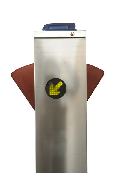 Modern turnstile on a skytrain — Stock Photo, Image