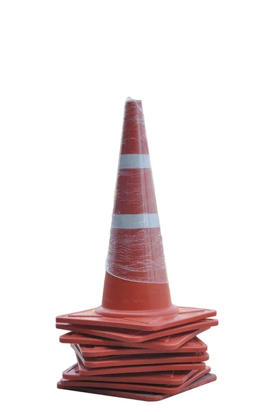 Stack of traffic pylons — Stock Photo, Image