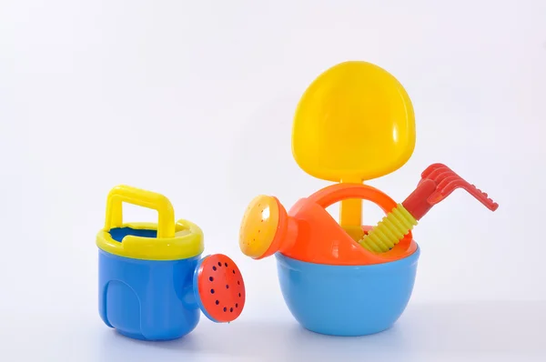 Brinquedos de praia coloridos — Fotografia de Stock