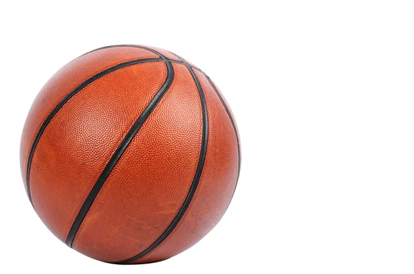 Basket ball op wit — Stockfoto