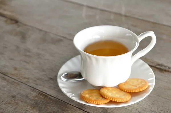 Taza de té blanco clásico — Foto de Stock